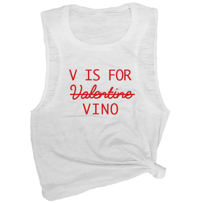 V is for Valentine (Vino) Muscle Tee