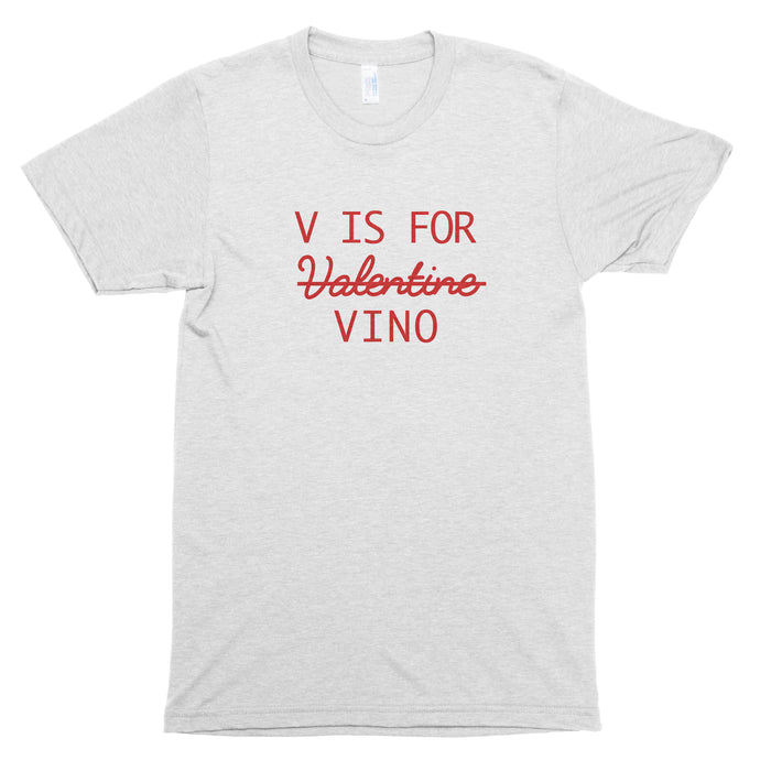 V is for Valentine (Vino) Premium Unisex T-Shirt