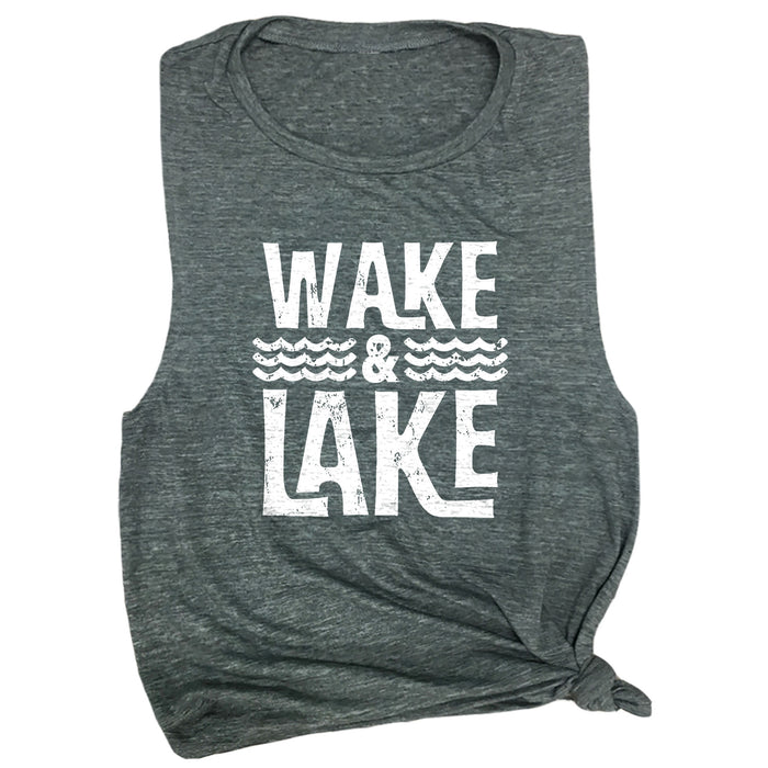 Wake & Lake Muscle Tee