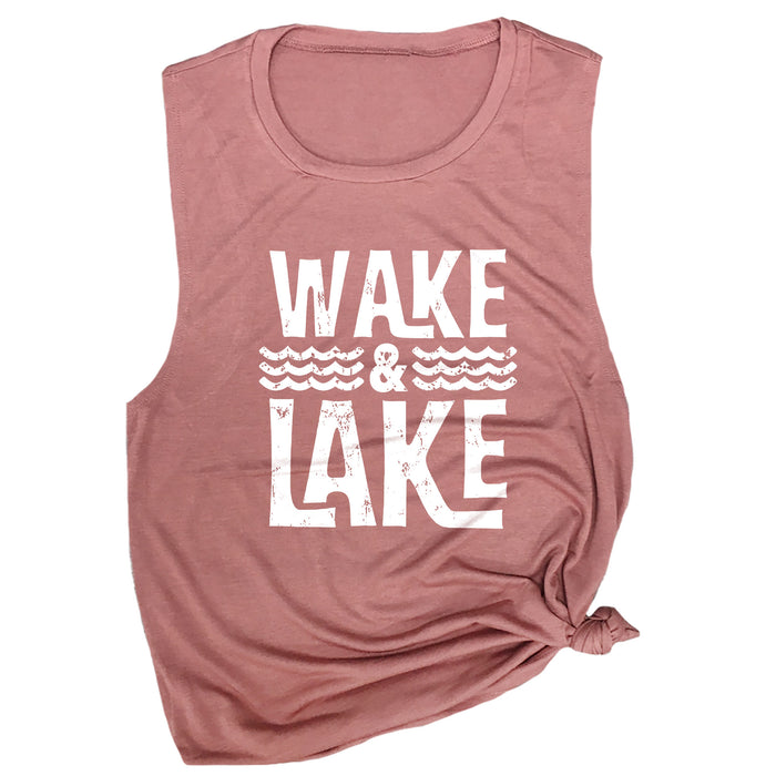 Wake & Lake Muscle Tee