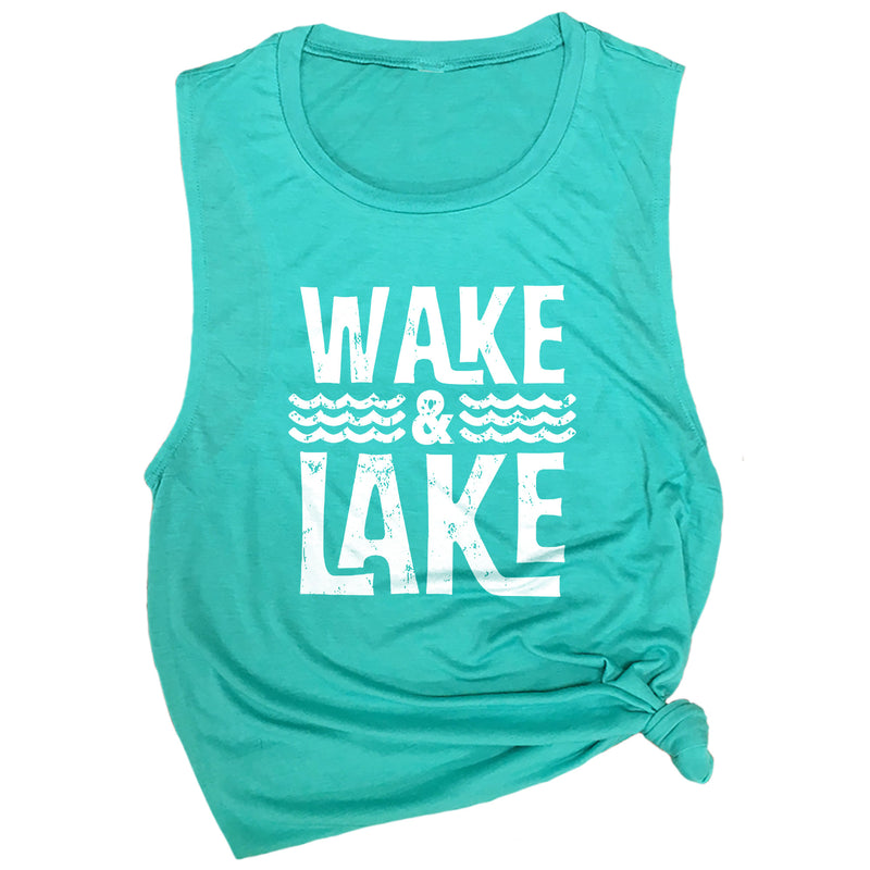 Wake & Lake Muscle Tee