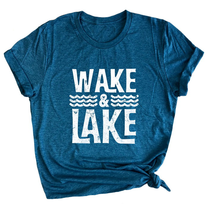 Wake & Lake Premium Unisex T-Shirt