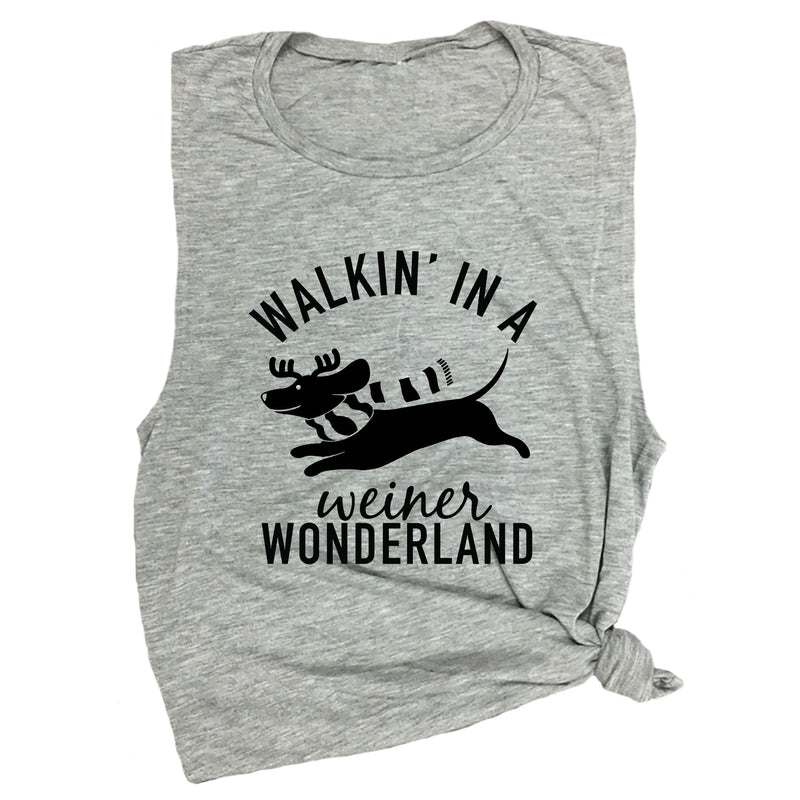 Walkin' In A Weiner Wonderland Muscle Tee