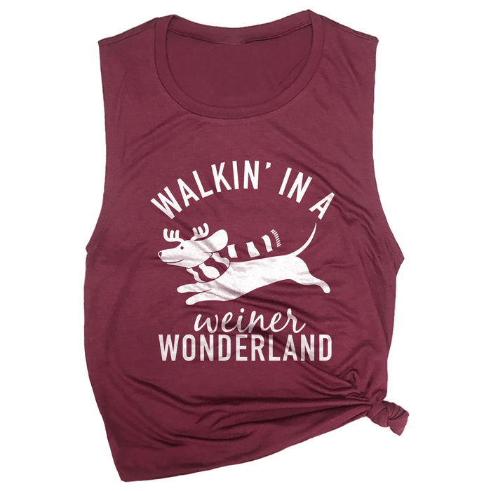 Walkin' In A Weiner Wonderland Muscle Tee
