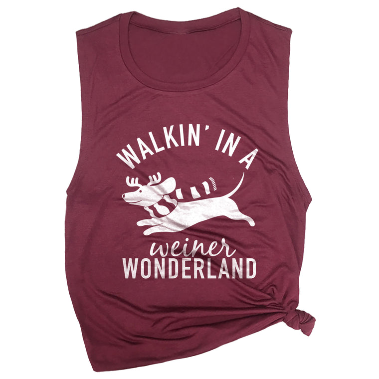 Walkin' In A Weiner Wonderland Muscle Tee