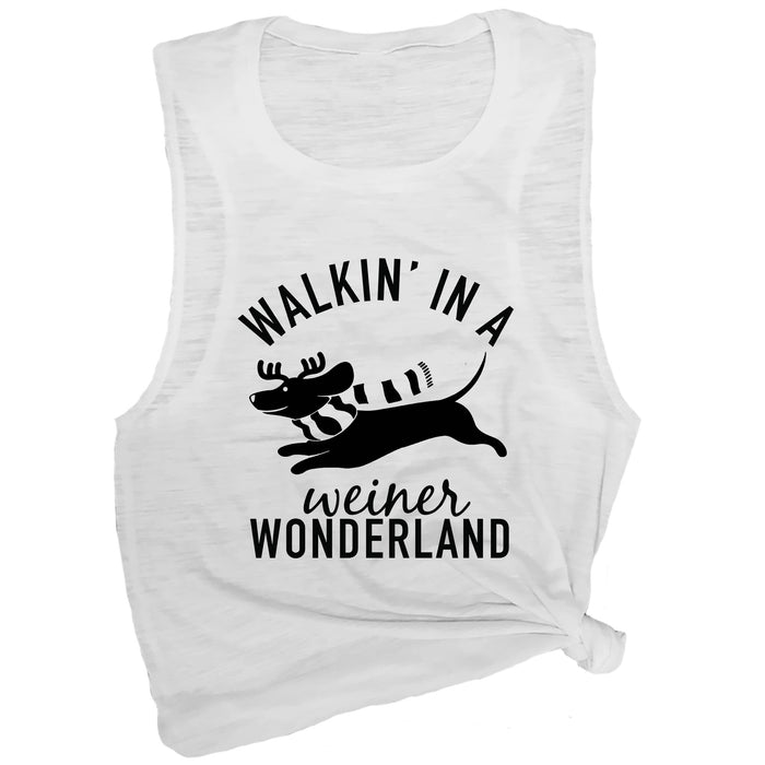 Walkin' In A Weiner Wonderland Muscle Tee