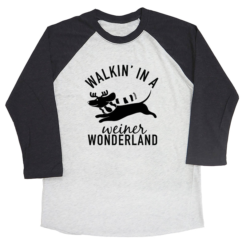 Walkin' in a Weiner Wonderland Raglan Tee