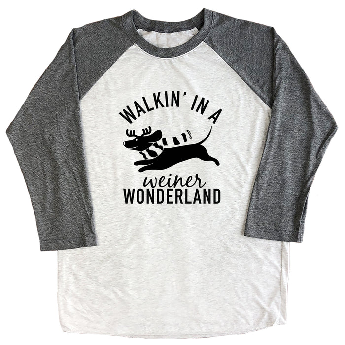 Walkin' in a Weiner Wonderland Raglan Tee