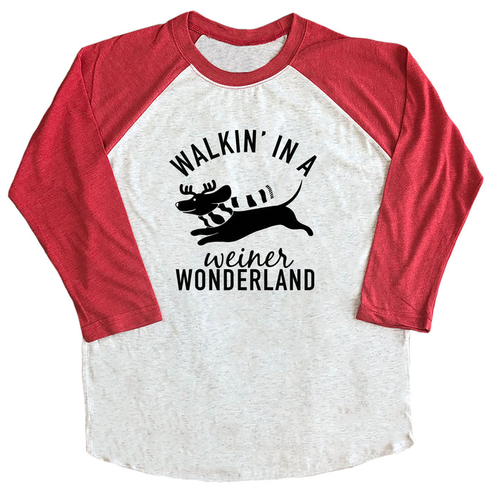 Walkin' in a Weiner Wonderland Raglan Tee