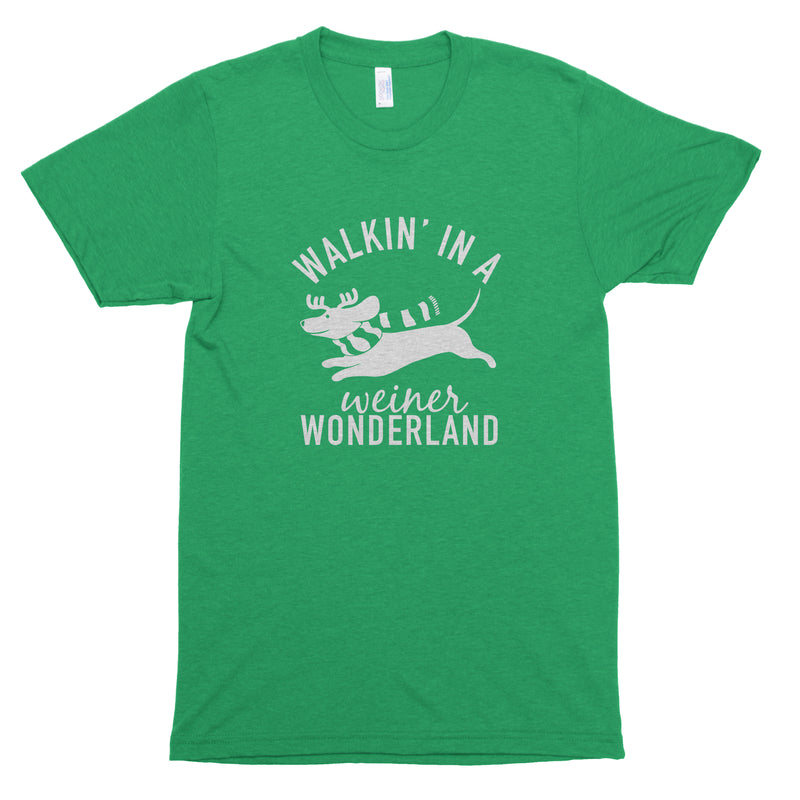 Walkin' in a Weiner Wonderland Premium Unisex T-Shirt