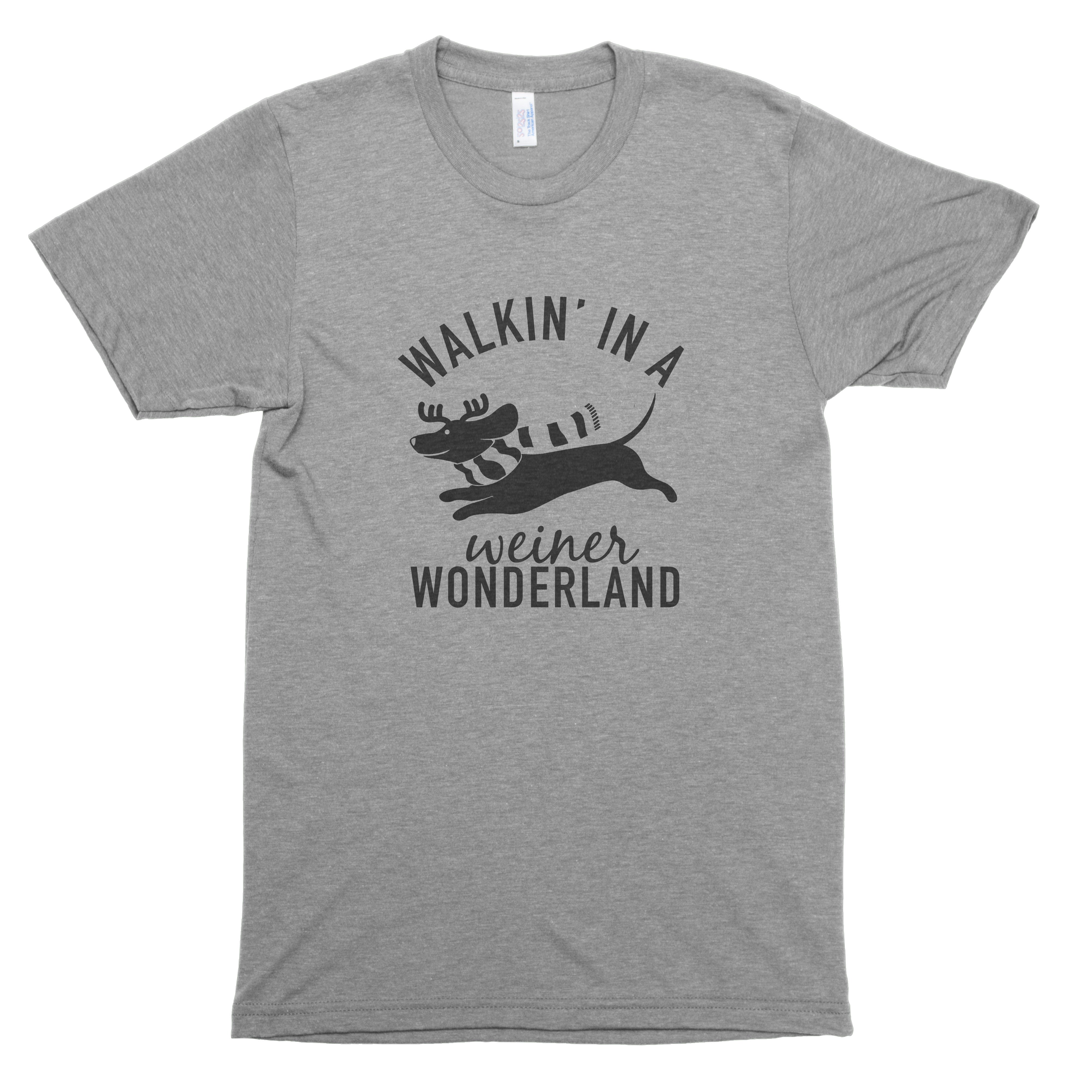 Walkin' in a Weiner Wonderland Premium Unisex T-Shirt