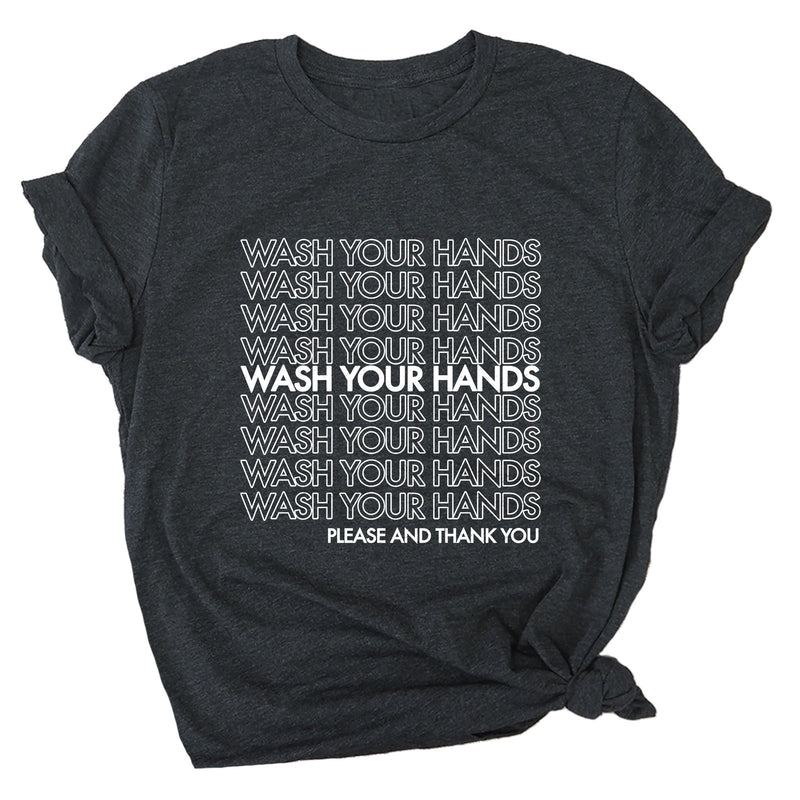 Wash Your Hands Please and Thank You Premium Unisex T-Shirt