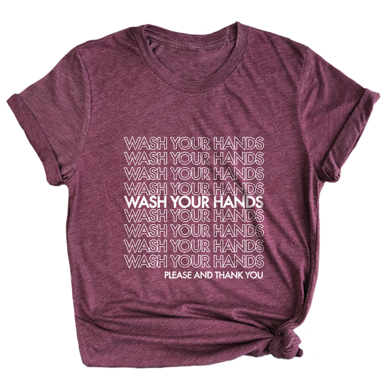 Wash Your Hands Please and Thank You Premium Unisex T-Shirt