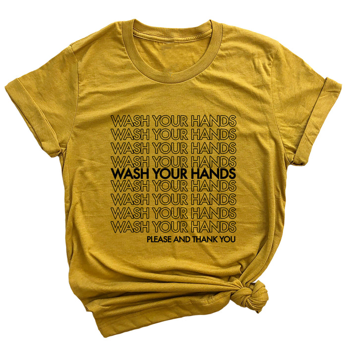 Wash Your Hands Please and Thank You Premium Unisex T-Shirt