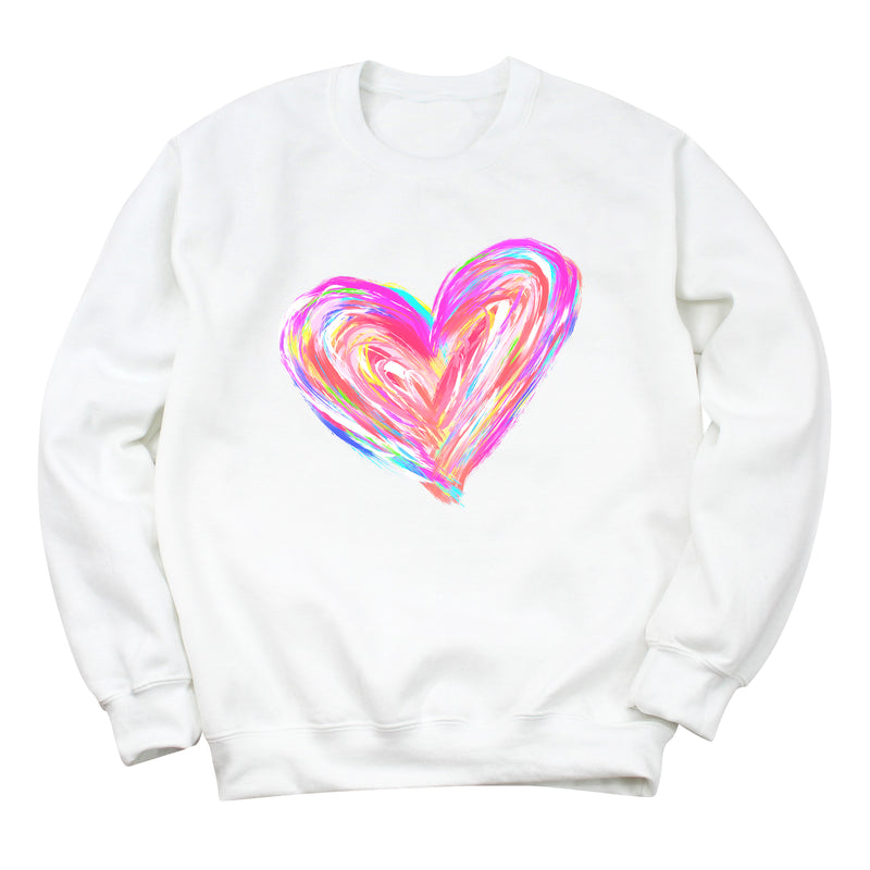 Watercolor Heart Sweatshirt