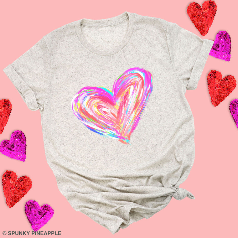 Watercolor Heart Premium Unisex T-Shirt