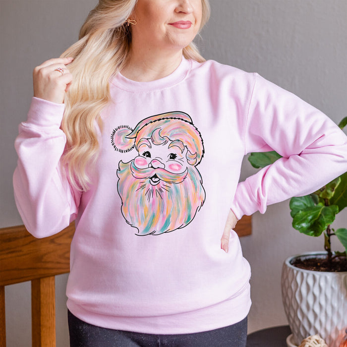 Watercolor Santa Sweatshirt