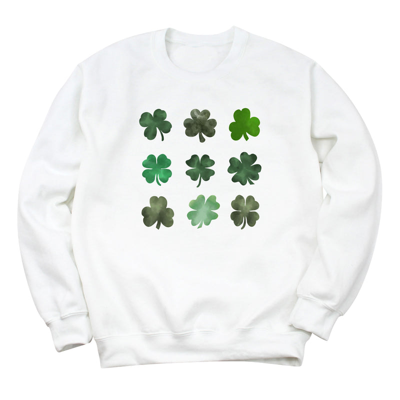 Watercolor Shamrocks (MULTI) Sweatshirt