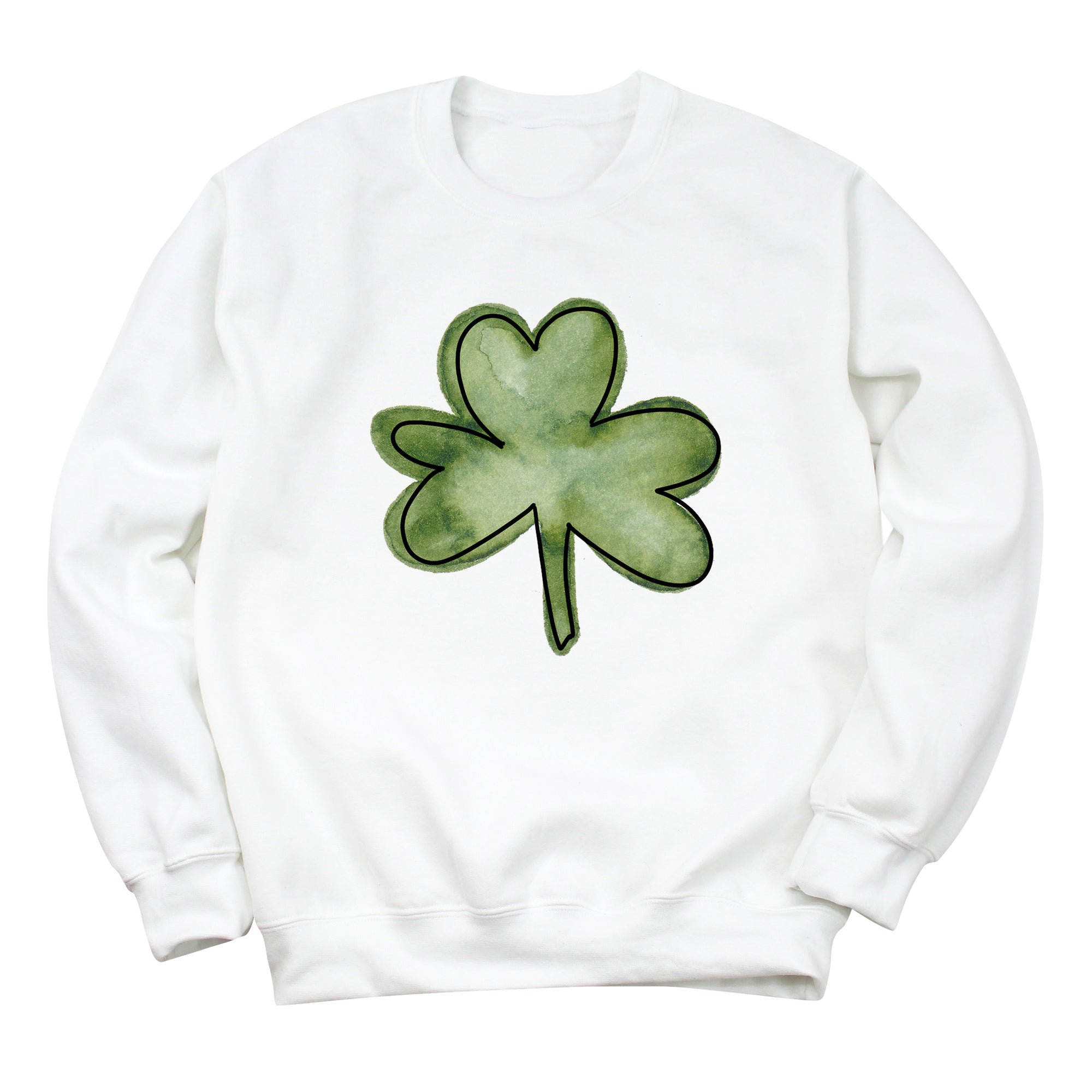 Watercolor Shamrock Sweatshirt