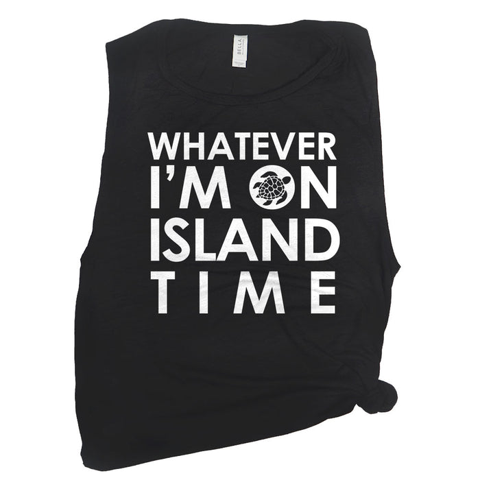 Whatever I'm on Island Time (Turtle) Muscle Tee