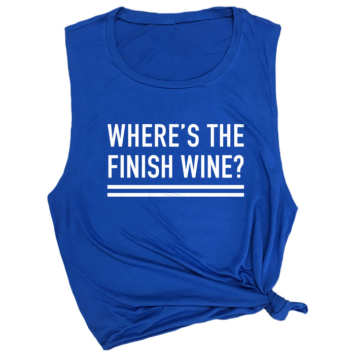 Where's the Finish Wine? Muscle Tee