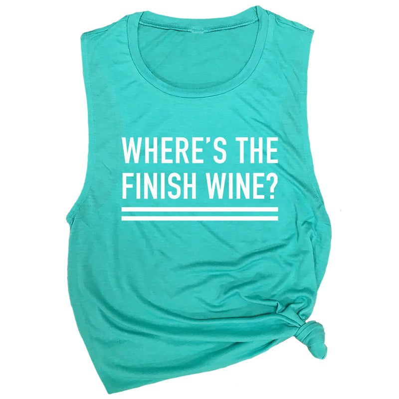 Where's the Finish Wine? Muscle Tee