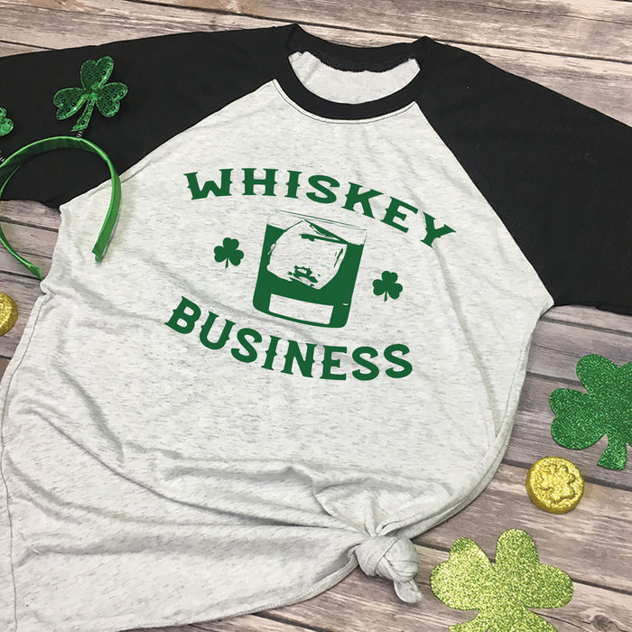 Whiskey Business Raglan Tee