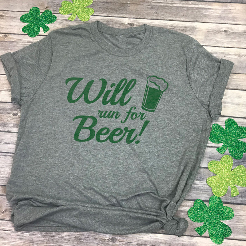 Will Run for Beer Premium Unisex T-Shirt