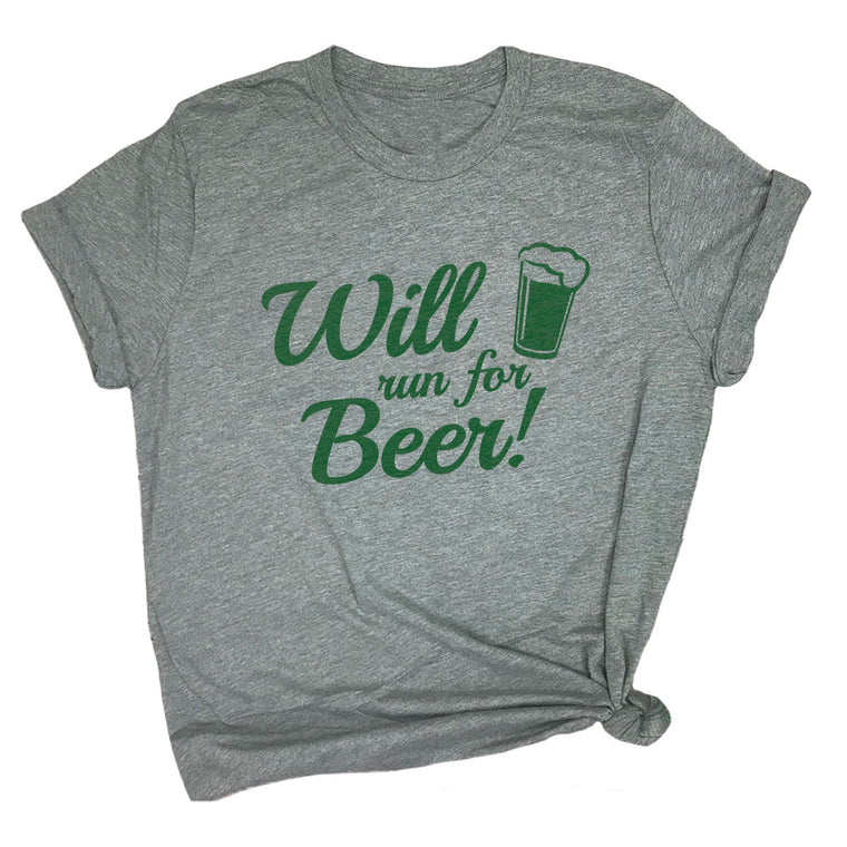 Will Run for Beer Premium Unisex T-Shirt