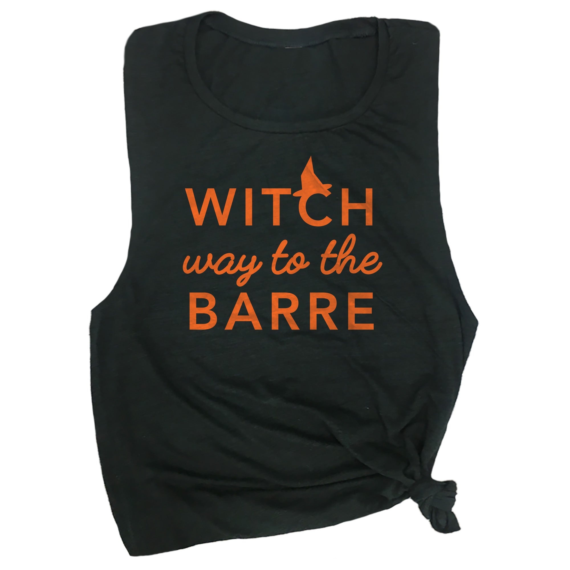 Witch Way To The Barre Muscle Tee